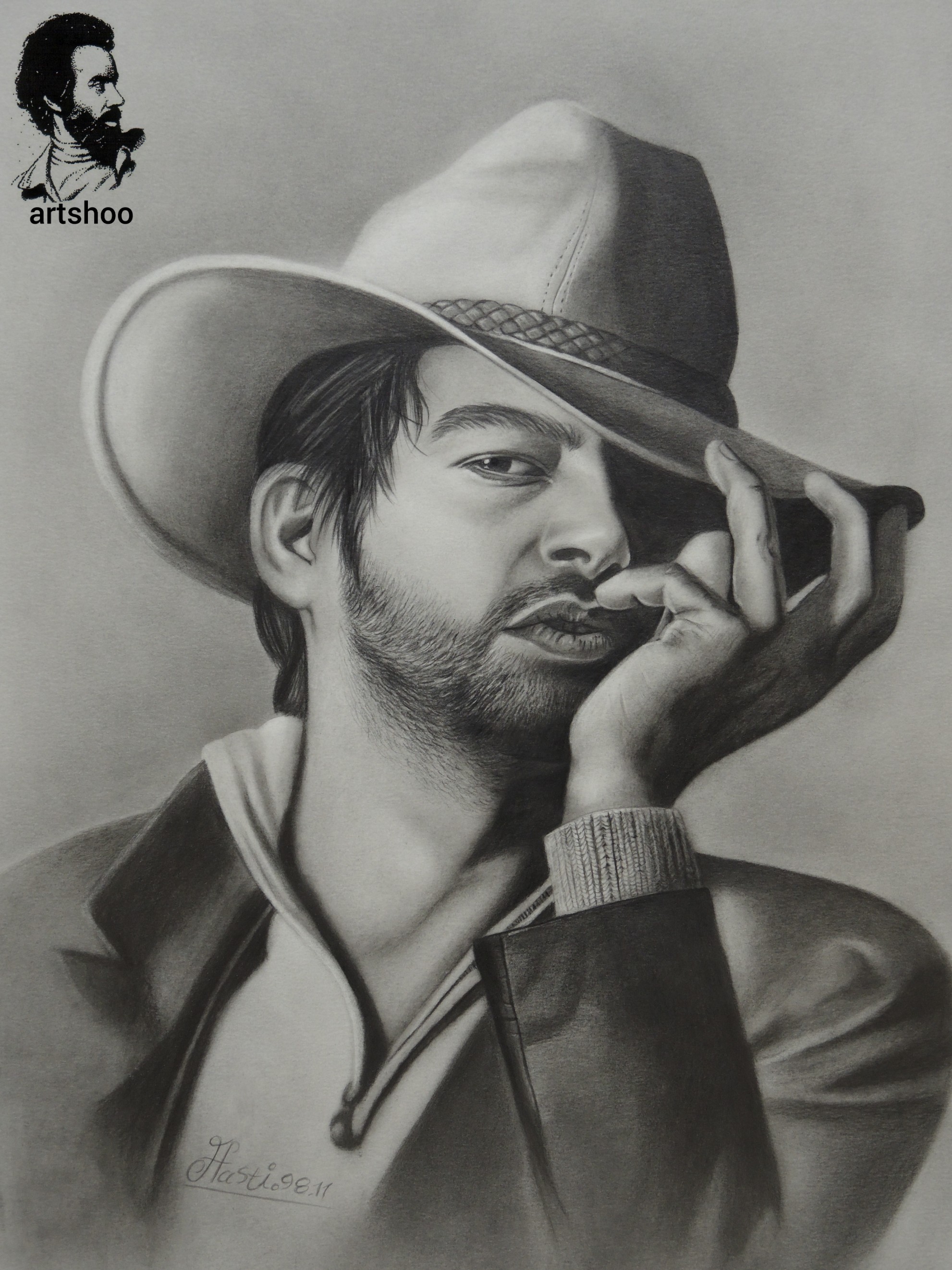 نقاشی سیاه قلم اورژینال